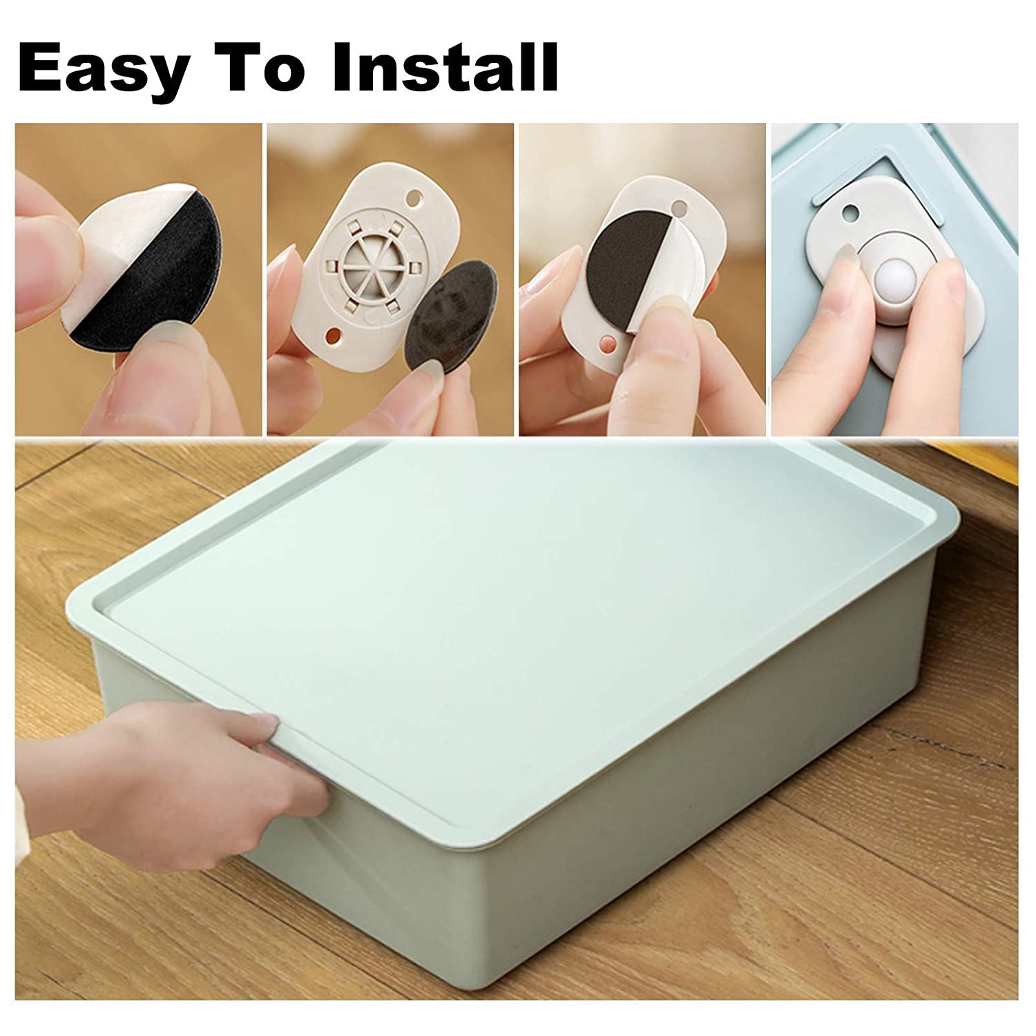 Easy install mini swivel casters with adhesive Easy install mini swivel casters with adhesive